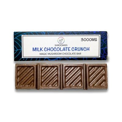Shroomies Milk Chocolate Crunch Bar 3000mg