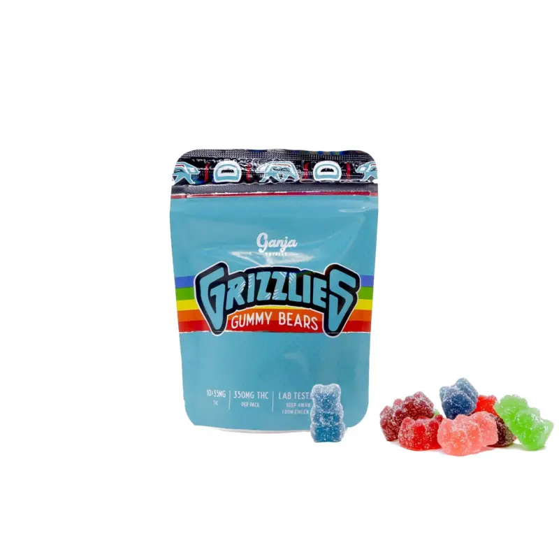 Grizzlies Gummies (350mg THC) - Sour Assorted - Image 2