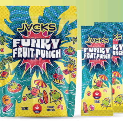 JACKS THC Powder Drink Mix - Funky Fruit Punch 1000mg