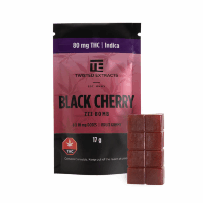 Twisted Extracts - Jelly Bombs 80mg - Black Cherry (Indica)