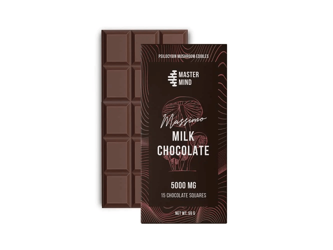 Mastermind - Funghi Chocolate Bar (5000mg) - Milk Chocolate