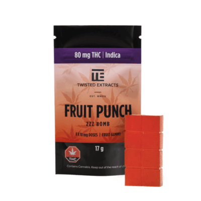 Twisted Extracts - Jelly Bombs 80mg - Fruit Punch (Indica)