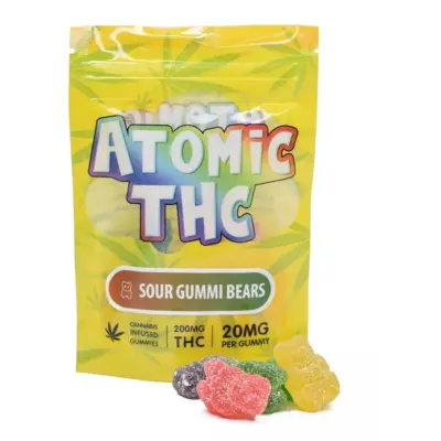 Atomic THC Gummies (200mg) - Sour Gummi Bears