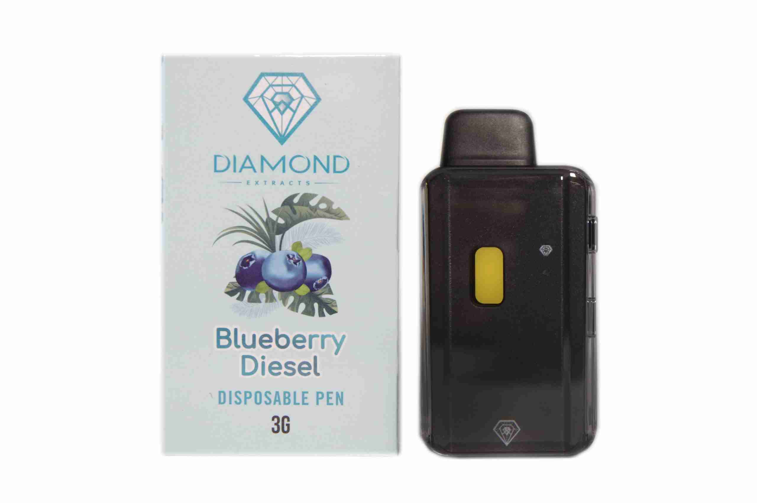 Diamond Disposable Vapes 3g - Blueberry Diesel (Indica)