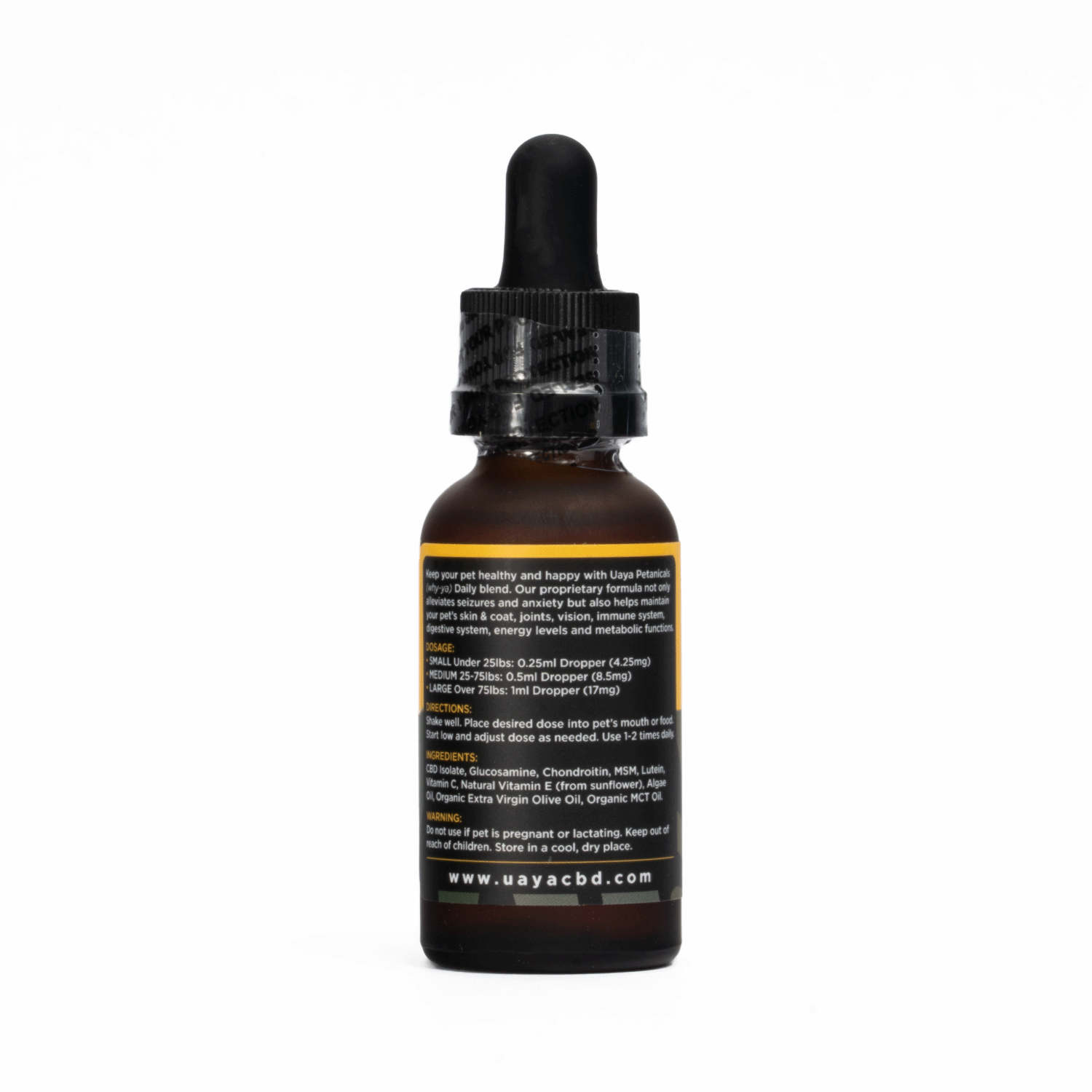 Uaya Botanicals - CBD Pet Tinctures - Daily - Image 3