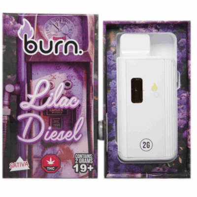 Burn Disposable Vape (2g) - Lilac Diesel (Sativa)