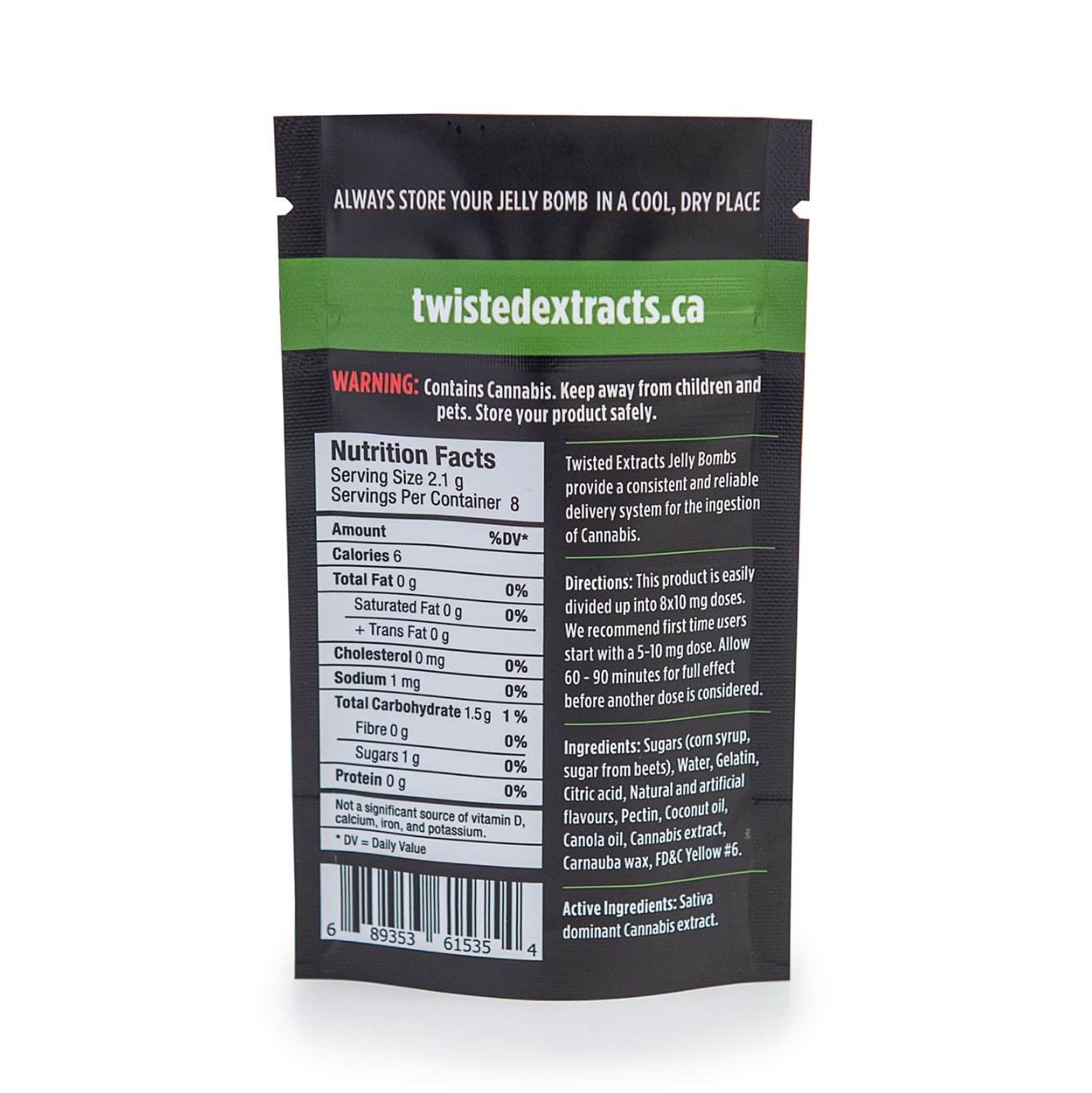 Twisted Extracts - Jelly Bomb 80mg - Cherry (Sativa) - Image 2