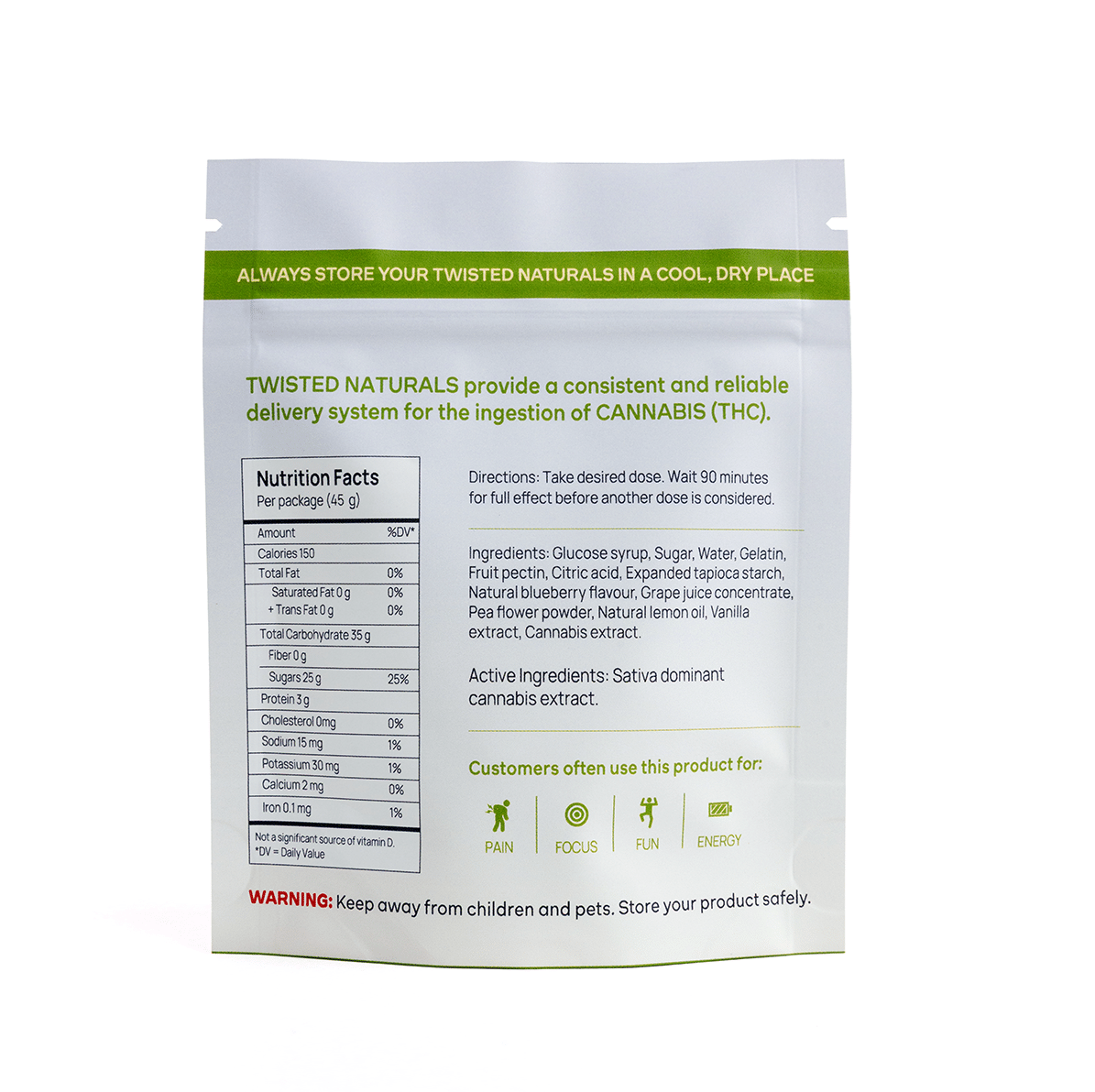 Twisted Extracts - Naturals 200mg - Blueberry Sky (Sativa) - Image 2