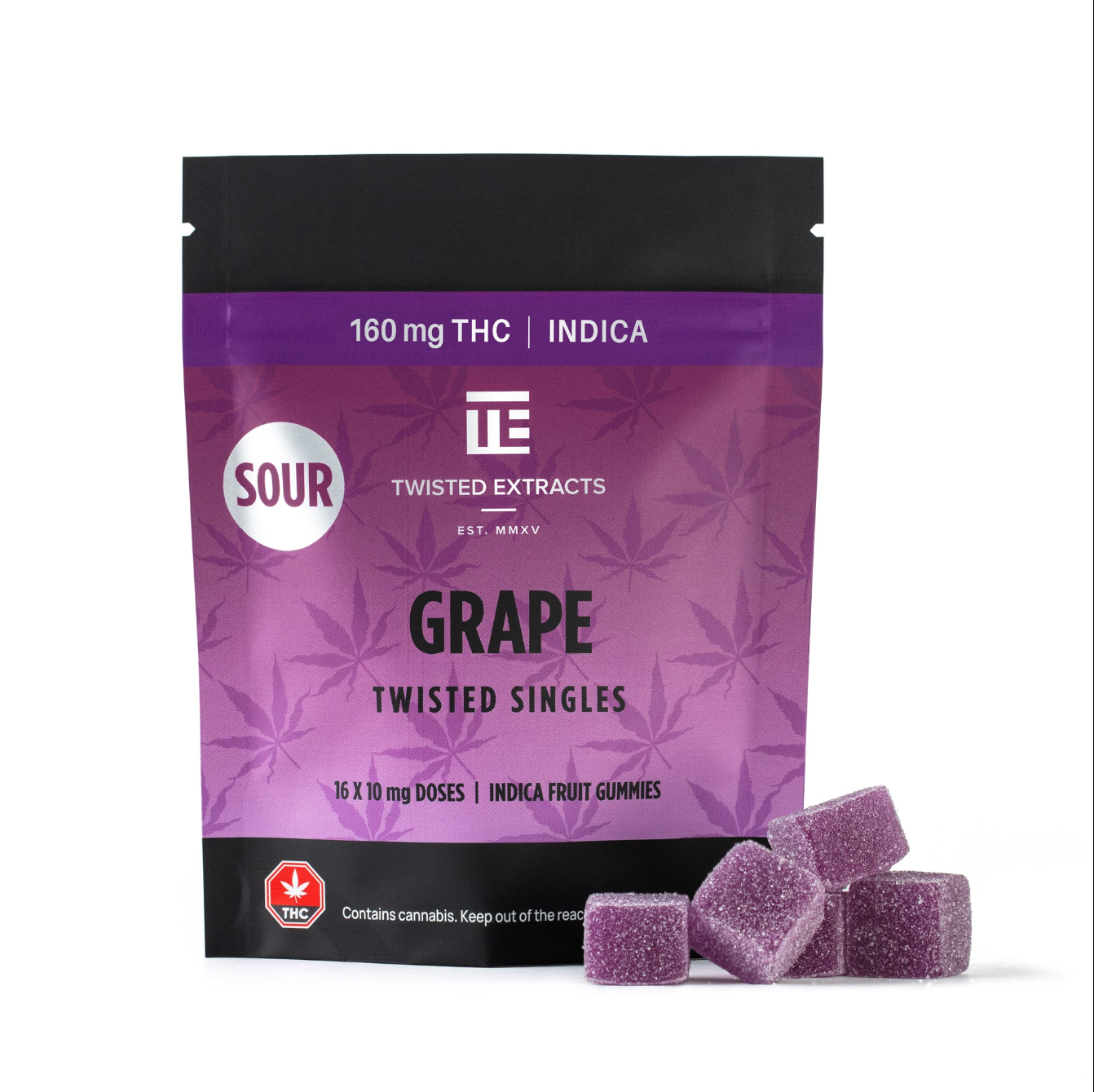 Twisted Extracts - Singles 160mg - Sour Grape (Indica)